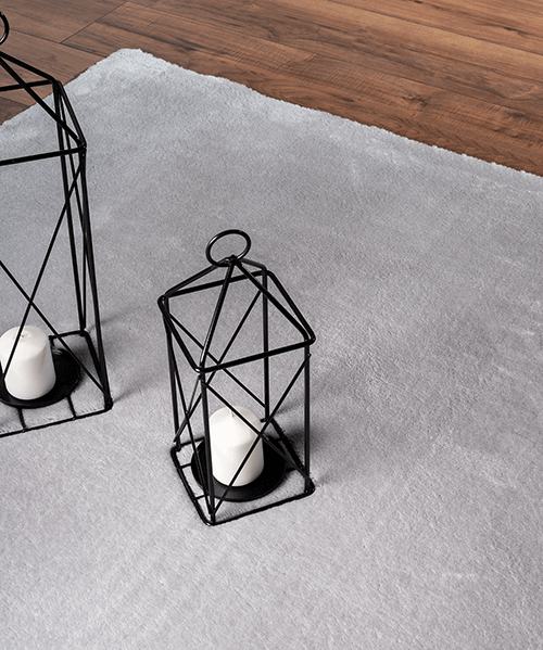 Lino Aqua 37 Grau Quadratisch