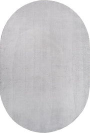 Lino Aqua 37 Grau Oval