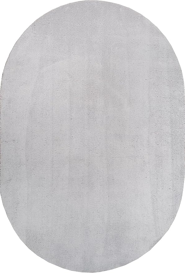 Lino Aqua 37 Grau Oval