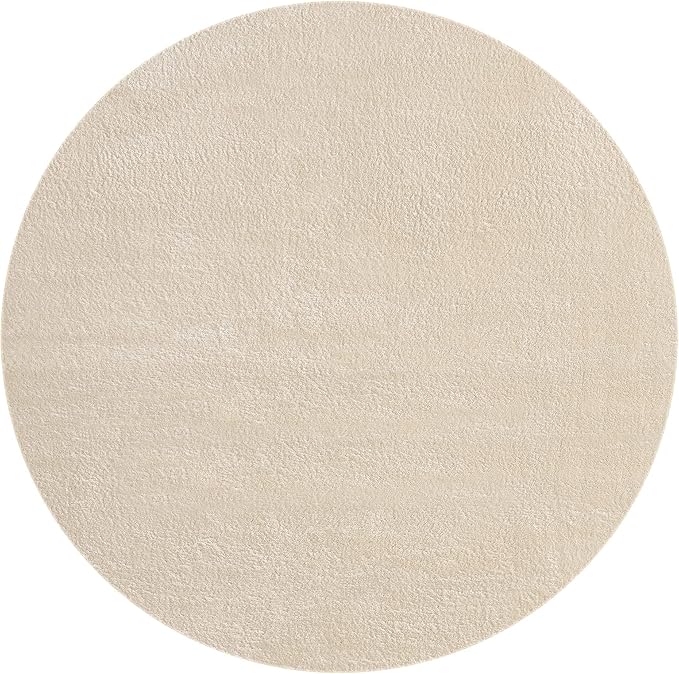 Lino Aqua 37 Beige Rund